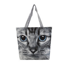 National trend canvas large capacity tote bag shopping bag