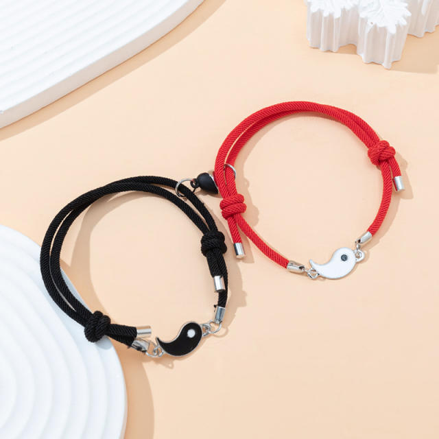 Occident fashion taichi matching magnetic attraction string bracelet