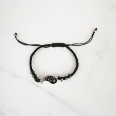 Dragon totem matching heart couple bracelet
