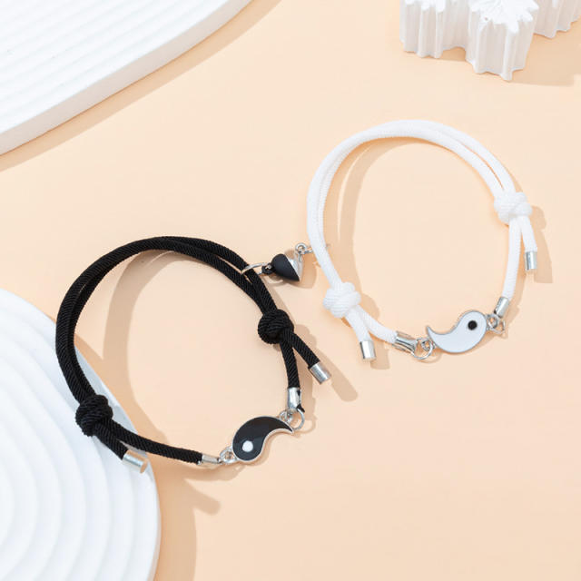 Occident fashion taichi matching magnetic attraction string bracelet