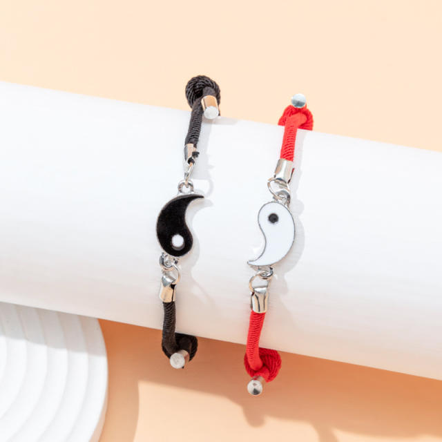 Occident fashion taichi matching magnetic attraction string bracelet