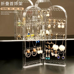 Creative plastic earrings display