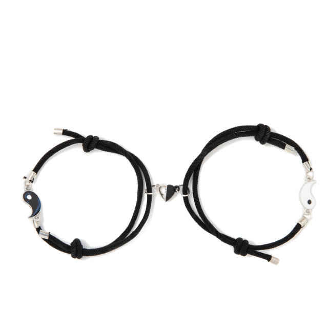Occident fashion taichi matching magnetic attraction string bracelet