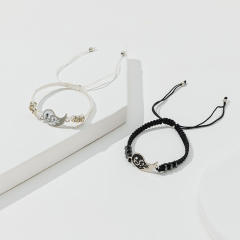 Dragon totem matching heart couple bracelet