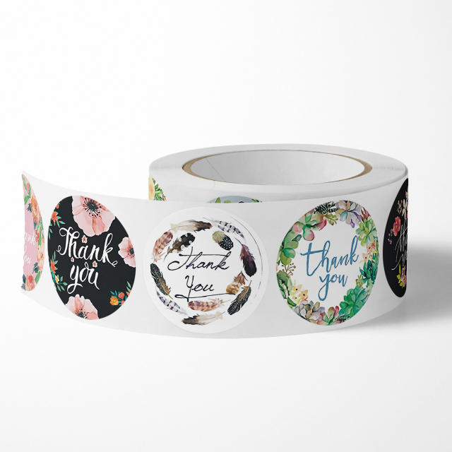INS trend wedding thank you stickers 500pcs