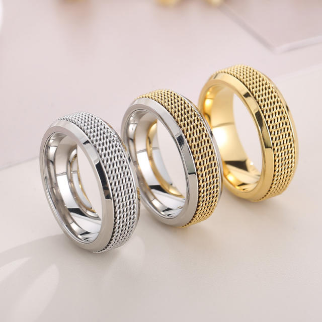 Occident fashion stainless steel ring band