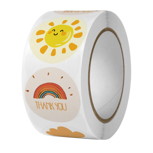Cartoon painting sun stickers 500pcs