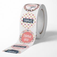 8 different design thank you stickers 500pcs