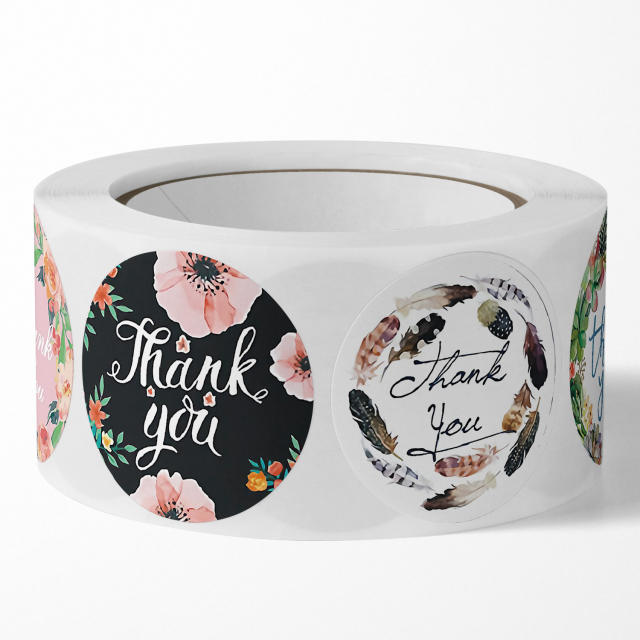 INS trend wedding thank you stickers 500pcs