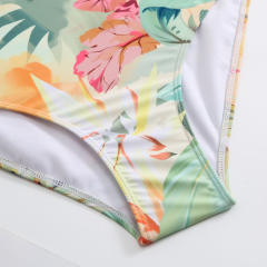 Summer design yellow color one piece swimsuit set