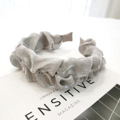 Korean fashion rhinestone scrunchies headband