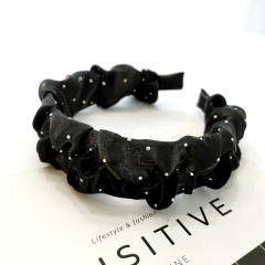 Korean fashion rhinestone scrunchies headband