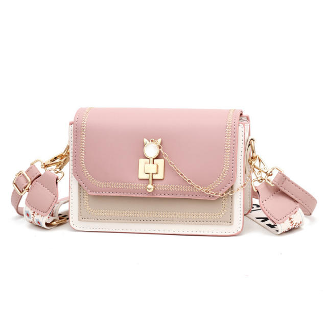 Sweet cat buckle women crossbody bag