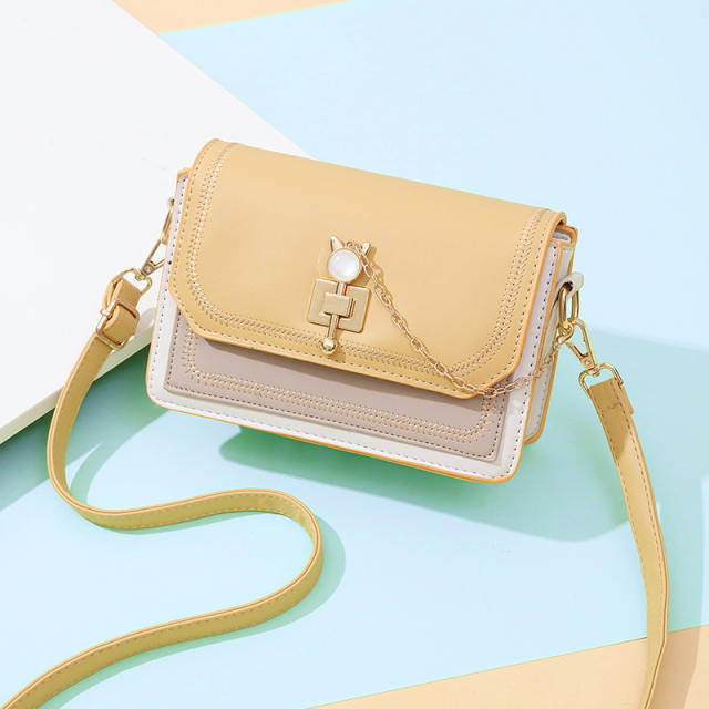 Sweet cat buckle women crossbody bag