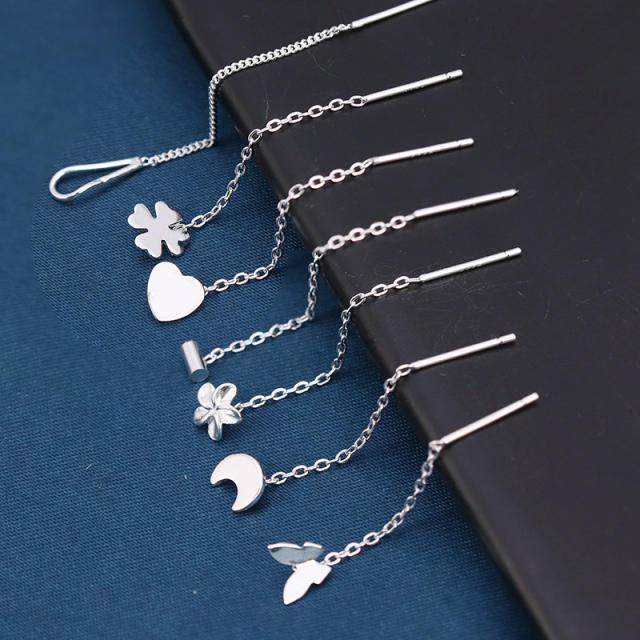 Sterling silver threader earrings