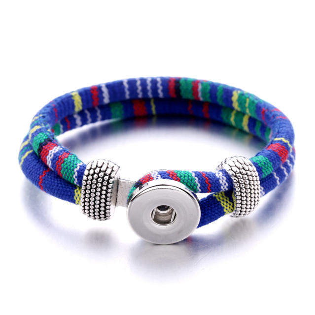 National trend colorful rope snap jewelry bracelet