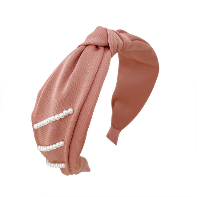 Korean fashion plain color knotted headband