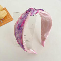 Spring design tie dry knotted headband