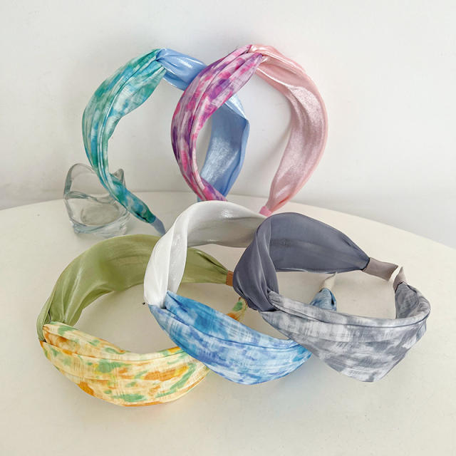 INS trend tie dry twisted headband