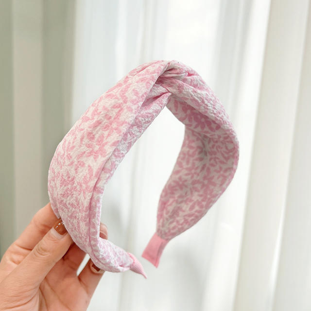 Korean fashion spring floral knotted headband