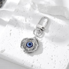 Popular blue color sereis evil eye keychain
