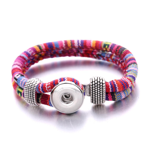 National trend colorful rope snap jewelry bracelet