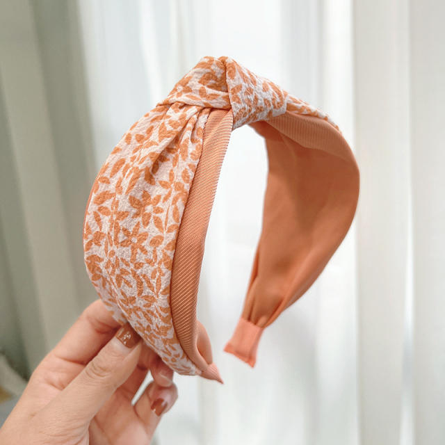 Korean fashion spring floral knotted headband
