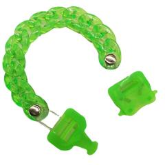 Clear green color acrylic chain buckle necklace