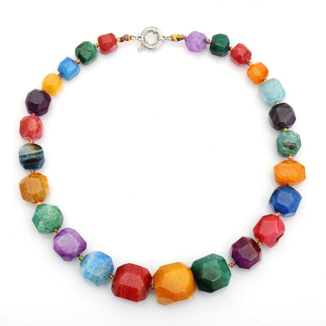 WISH hot sale natural crystal bead necklace