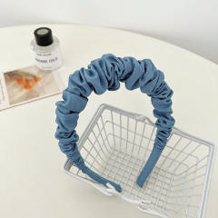 Classic denim scrunchies headband