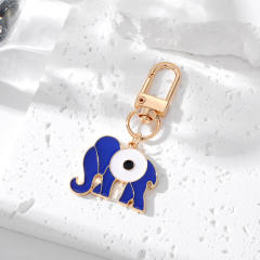 Popular blue color sereis evil eye keychain