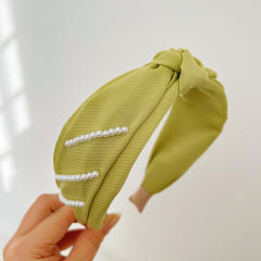 Korean fashion plain color knotted headband