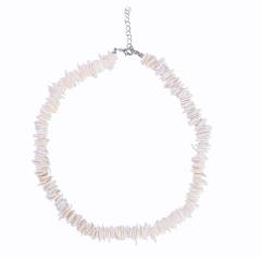 Boho beach trend puka shell necklace bracelet