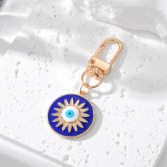 Popular blue color sereis evil eye keychain