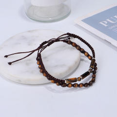 Amazon hot sale natural stone crystal bead couple bracelet