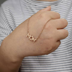 MOM stainless steel mother's day necklace