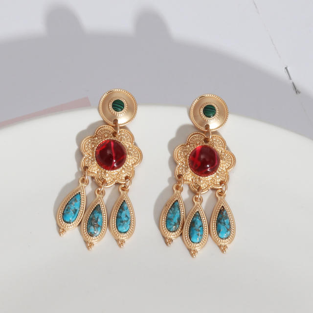 Baroque dangle earrings