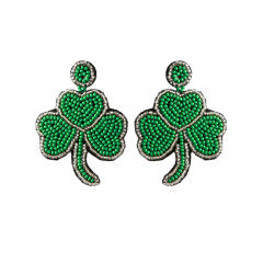 Boho St Patrick series bead earrings
