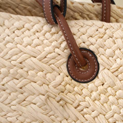 Summer design large capacity straw tote bag