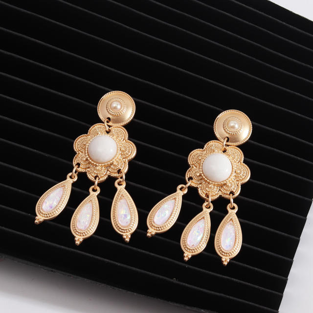 Baroque dangle earrings
