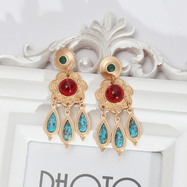 Baroque dangle earrings