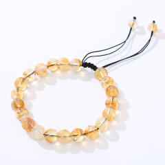 Natural topaz crystal bead bracelet