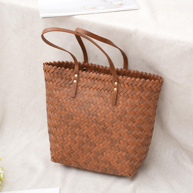 Summer design large capacity straw beach bag