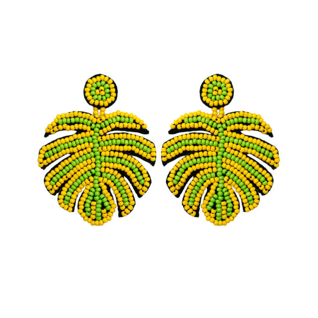 Boho St Patrick series bead earrings