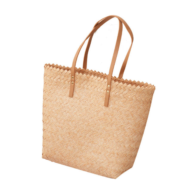 Summer design large capacity straw beach bag