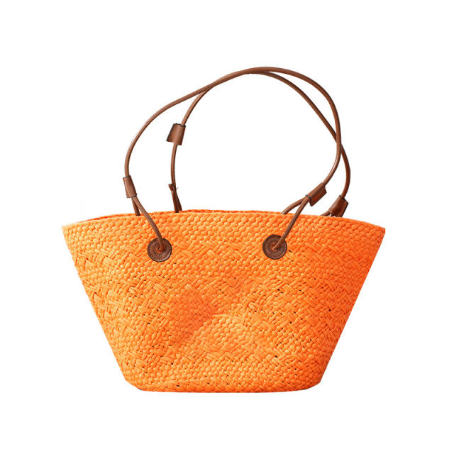 Summer design large capacity straw tote bag