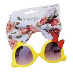 Sweet bow headband kids sunglasses set