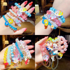 Sweet cartoon animal bead kids jewelry set