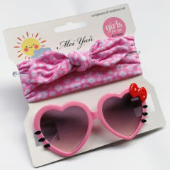 Cartoon kids sunglasses headband set