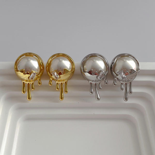 925 needle elegant pearl earrings